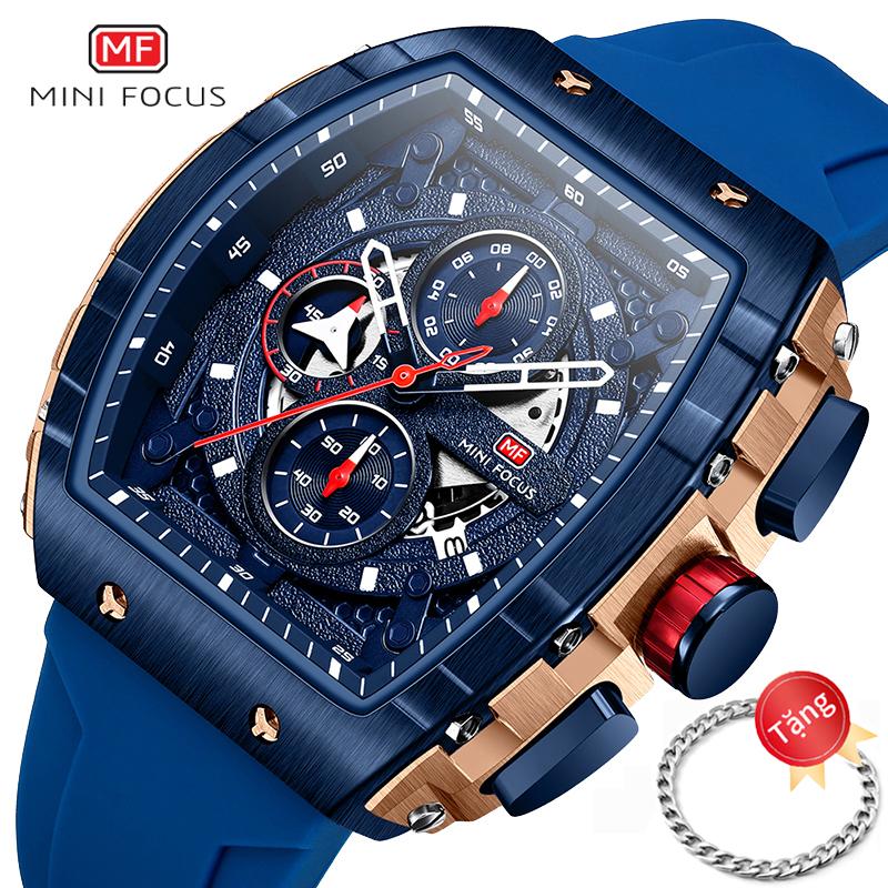 MINIFOCUS Đồng Hồ Thạch Anh Nam, Chính Hãng, Chống Nước, Đồng Hồ Bấm Giờ Có Ngày Tháng, Hình Vuông Dạ Quang, Đeo Tay Đồng Hồ Thạch Anh Mặt Số Kim Đồng Đồng Hồ  Nam Sang Trọng đồng hồ  hublot đồng hôn dong  hoc watch đồng hồ mới nhất 2025