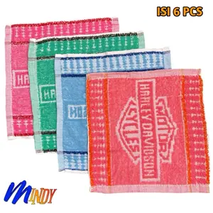 6 PCS SAPU TANGAN HANDUK WAJAH UKURAN 30x30 PREMIUM