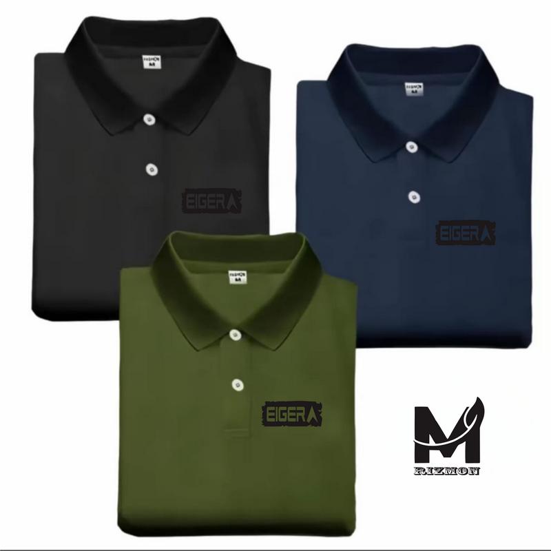 Beli 1 Dapat 3 Pcs ( PROMO COD ) Kaos Keren Polo I ger I Sp I III Black Pria Distro -Shirt Distro I Polo Dewasa Premium 7