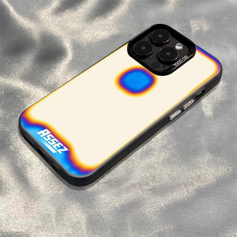 Vỏ bảo vệ dành cho các dòng iPhone 18 17 11 12 13 14 15 16 18 Pro Max 7 8 Plus X XR XS Max 17Air có khả năng chống sốc cực tốt, bảo vệ camera, chống trượt và chống sốc, với bề mặt kim loại mờ Vỏ điện thoại TPU đen trắng Hình ảnh nhiệt