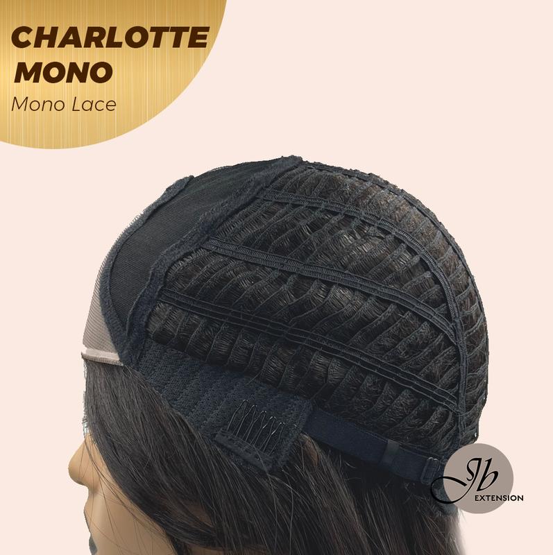 JBEXTENSION【UK】CHARLOTTE MONO Partial Monofilament Wig 22 Inches Natural Black Partial Mono Lace Glueless Wig CHARLOTTE MONO 7