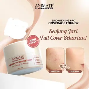 [SIAP KIRIM] Animate Brightening Pro Coverage Foundy 10 gr