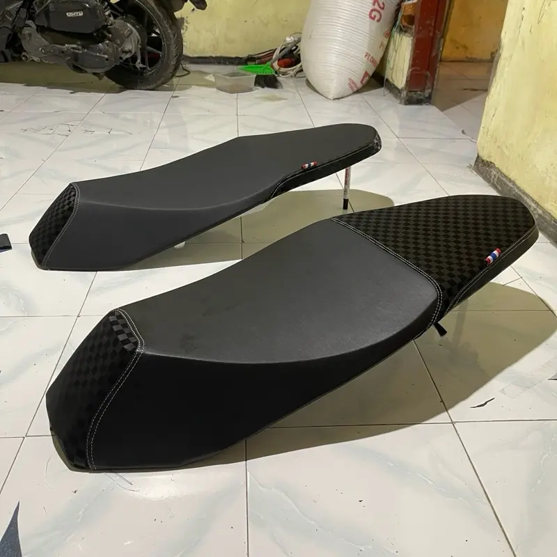 Jok PCX Tulang PNP Kulit Catur 3D untuk PCX 150/160 - Motorcycle