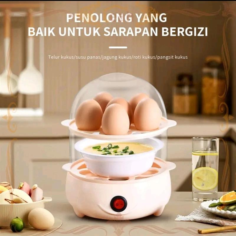 Alat Rebus Telur Listrik Serbaguna  Penanak Telur Elektrik 220V, 50Hz Peralatan 2