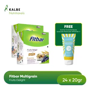 Fitbar Fruits Delight 12x20gr Multigrain - Isi 2 Box Free Azarine Cicamide Barrier Sunscreen