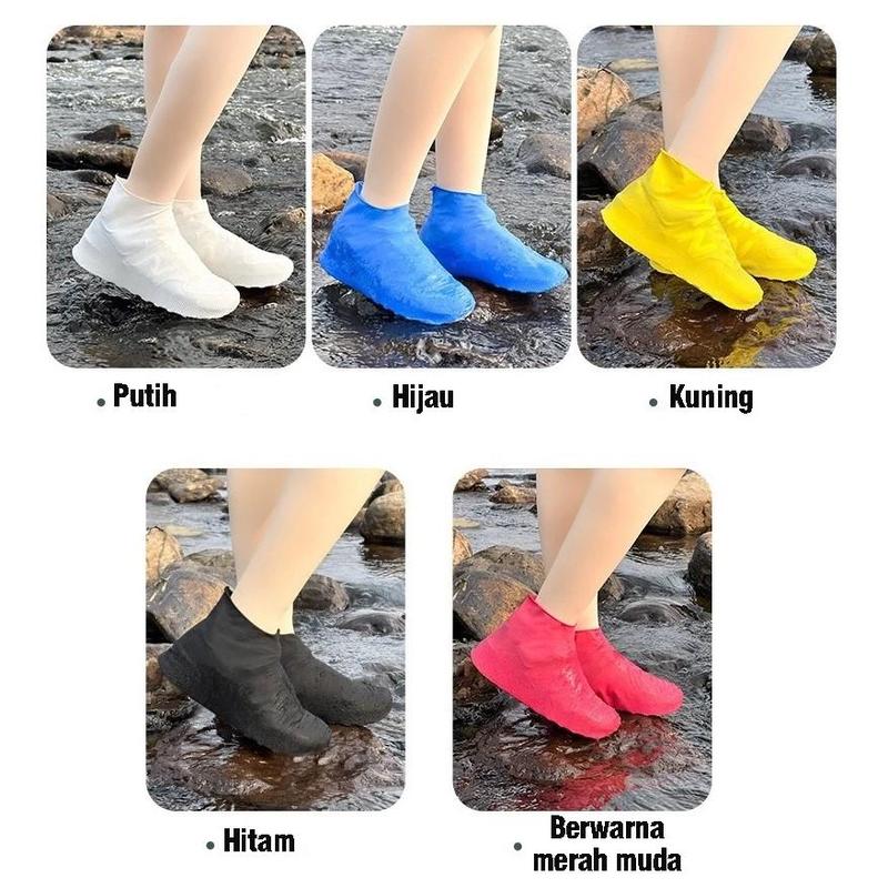 [COD] Cover Shoes, Sarung Sepatu Karet, Pelindung Sepatu Anti Air Hujan Funcover Bisa di Cuci 6