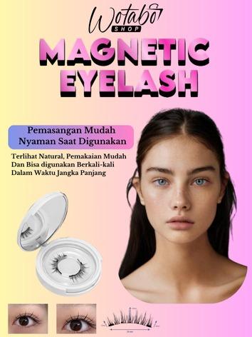 Wotabo [ LIVE ]- Eyelash Magnetic Premium Natural Tanpa Lem Bulu Mata Palsu 1 Paket Mempercantik Bulumata 2