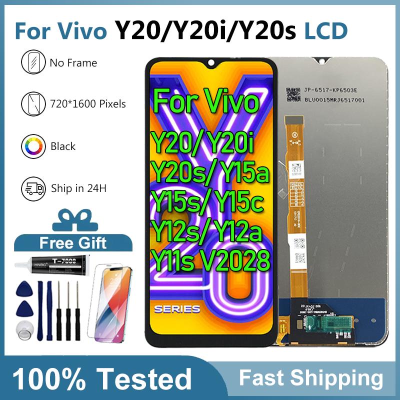 LCD Tương Thích Với Vivo Y12a, Y12s, Y15a, Y15s, Y20, Y20i, Y20s, Y11s, V2028, V2029, V2027, V2032, Màn Hình Cảm Ứng Số Hóa, Kích Thước 6.51 Inch, Bộ Số Hóa, Bao Gồm Dụng Cụ Lắp Đặt Quà Tặng Miễn Phí, Keo Và Miếng Dán Bảo Vệ