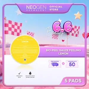 [EXFO PAD] NEOGEN DERMALOGY Bio Peel Exfoliating Pads Lemon (5 Pads) - Mencerahkan dan mengangkat kotoran di Wajah dengan Vitamin C g me