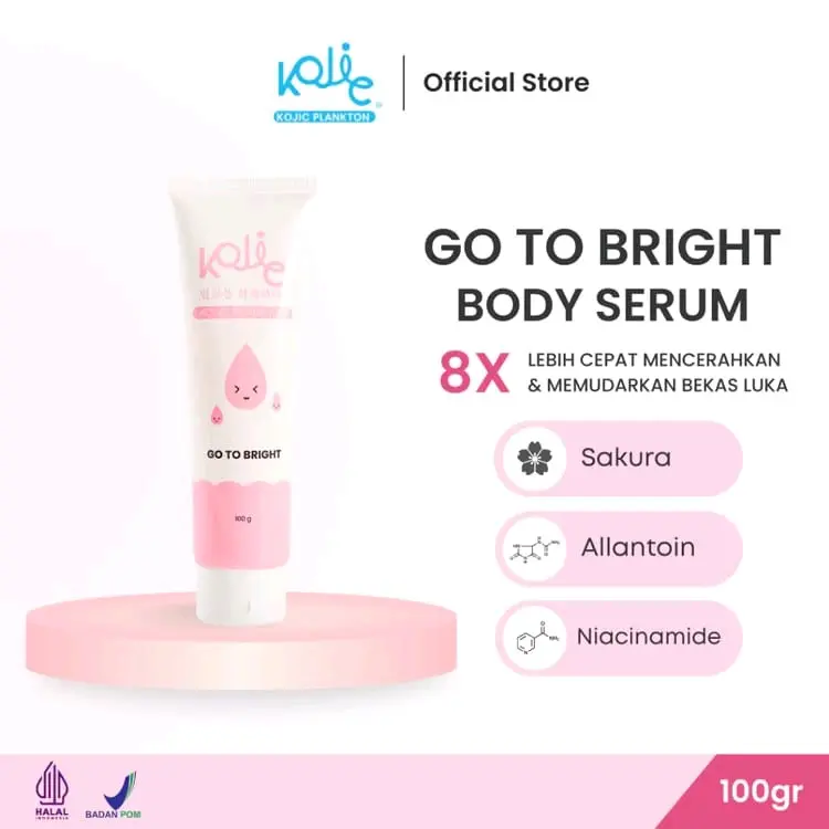 BODY SERUM BY KOJIC PLANKTON Memutihkan Mengencangkan Hydrating Mencerahkan Niacinamide 2