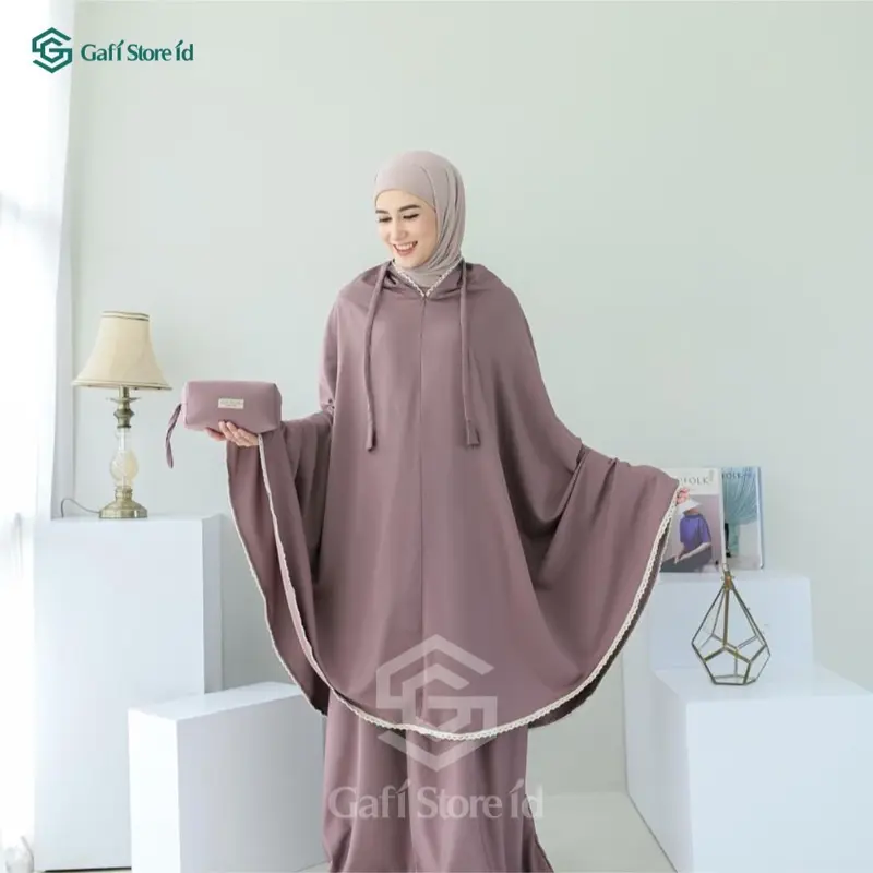 Mukena Dewasa Traveling 2 in 1 Pouch Babysilk Terbaru 7