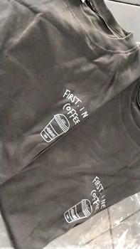 Product Review of Ashall.sky Kaos Distro Pria First I Need Coffee Simpel Logo | Koas Abu Polos | Kaos Simpel Distro Baju from r**v 0