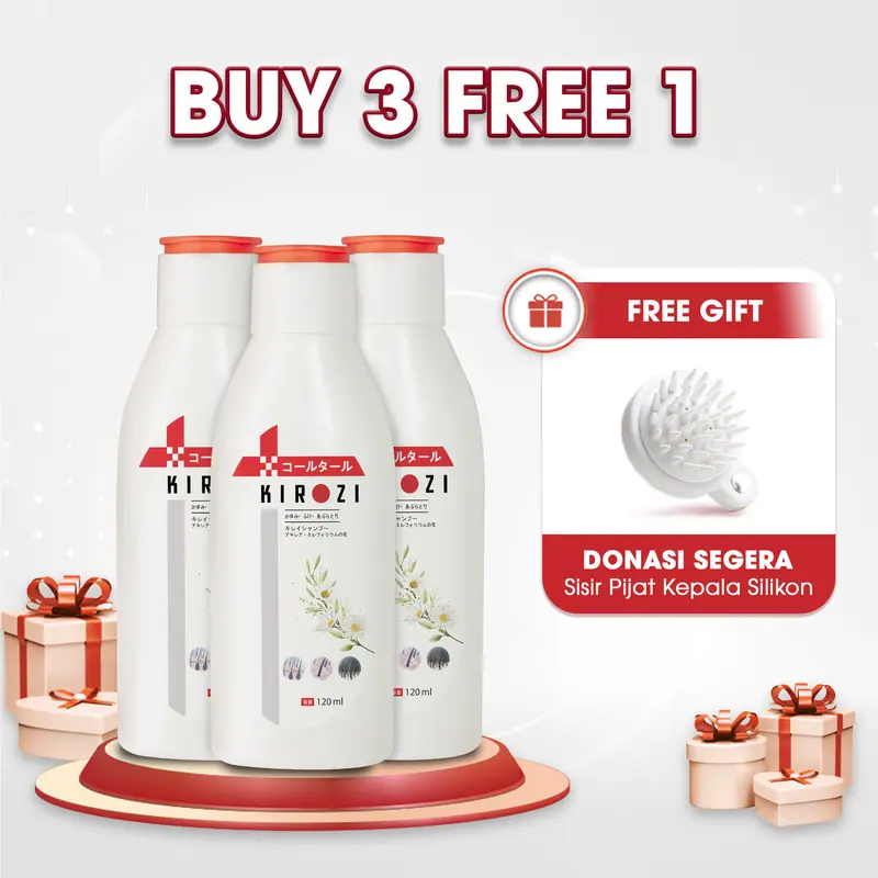 BELI 3 Shampoo anti ketombe, jamur KIROZI Japan, membersihkan ketombe, mencegah ketombe dan jamur datang kembali 0