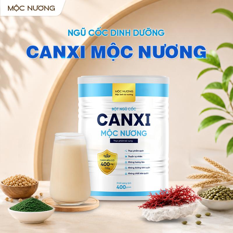 Bột ngũ cốc dinh dưỡng bổ sung Canxi Mộc Nương 400g - Bổ Sung Canxi Hữu Cơ Hàng Ngày