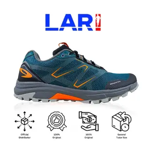 910 Nineten Yuza Hijau-Teal/Htm/Abu/Orange Sepatu Lari Trail Running , Outdor , Tracking