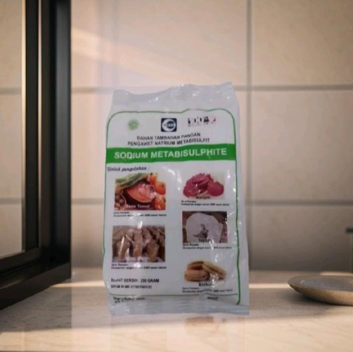 paket hemat 5 pcs sodium metabisulphite 250g bahan tambahan pangan pengawet Powder Baking Soda Bubuk 1