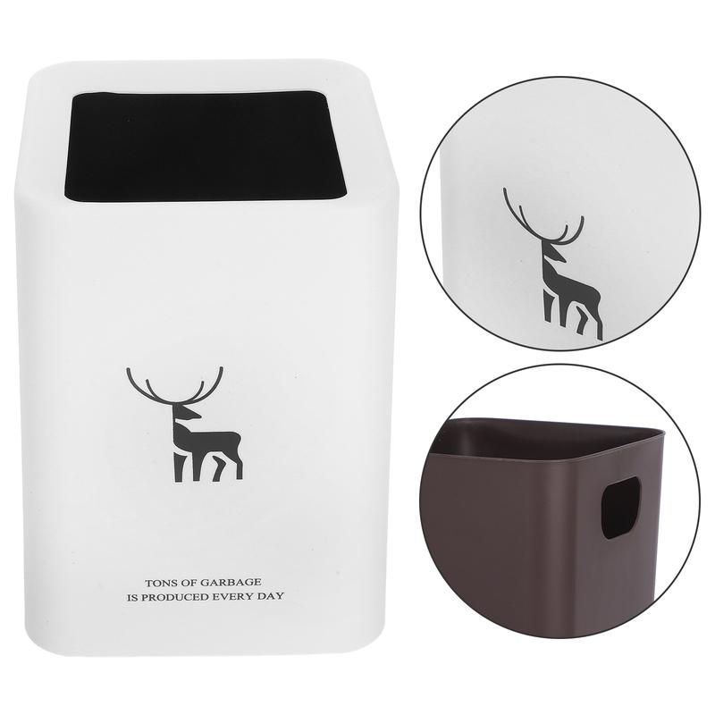 Product Introduction of Small Trash Can for Bathroom Waste Basket Trash Can Dorm Room Trash Can for Kitchen Plastic Bathroom Trash Can Cute Trash Can Bin 4