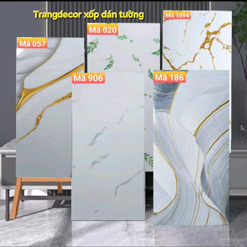  Trangdecor - Set Wallpaper Combo 50 Tấm Xốp Dán Tường Vân Đá Miếng Xốp Dán Tường Vân Đá Hoa Cương Kích Thước 30x60cm Có Keo Sẵn.tấm nhựa pvc ốp tường miếng dán tường xi măng miếng dán tường dán tường xi măng tấm dán tường pvc  dán tường decor phòng 