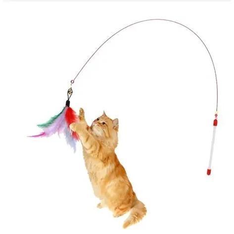 meo choi- Cần Câu Mèo Tròn+Súp thưởng(30-60 thanh Tặng 4 thanh) , Cây Trêu Mèo Tròn Lông Vũ Cao Cấp Cat toys, pet toys, cat fishing rods, cat accessories, cat toys