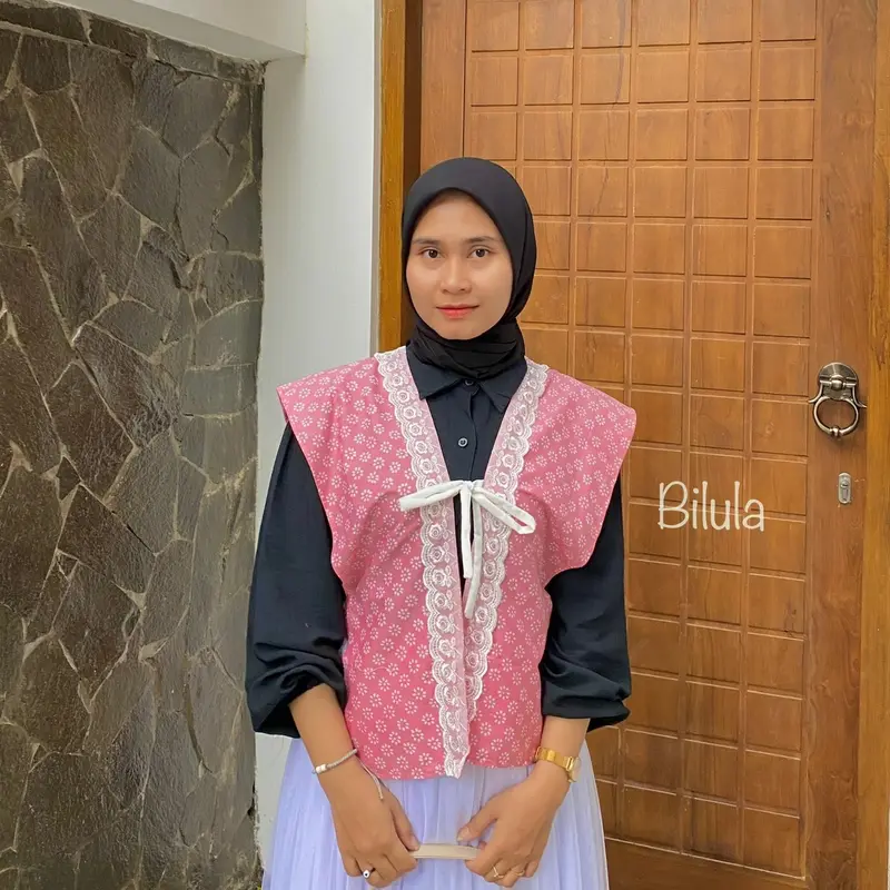 Mona vest | vest batik Bunga 7