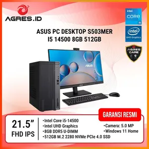 ASUS PC DESKTOP S503MER I5 14500 8GB 512GB W11+OHS +LED 21.5