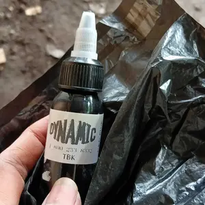 30ml 60ml 120ml Tinta Tato Dynamic Hitam Black Ink Tattoo Tato Pigmen Tinta