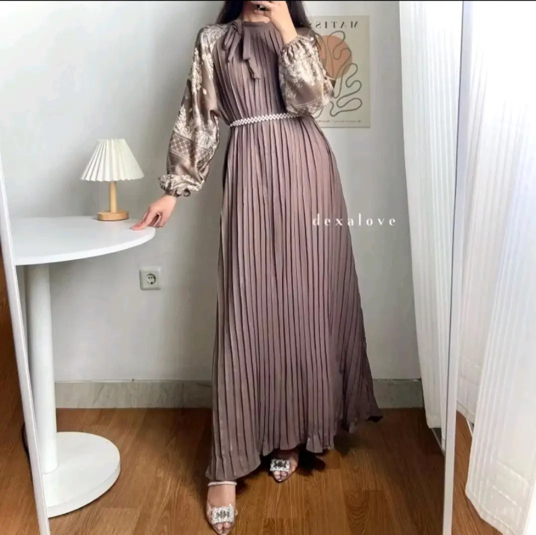 Pevita Long Dress + Label Dexalove + Gamis Wanita + Outfit Kekinian