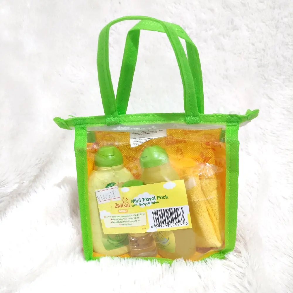 Zwitsal Mini Travel Pack 4in1 isi Bedak/Baby oil/Baby Bath Hair & Body/Baby Bath Bayi Bayi Bayi Aloe