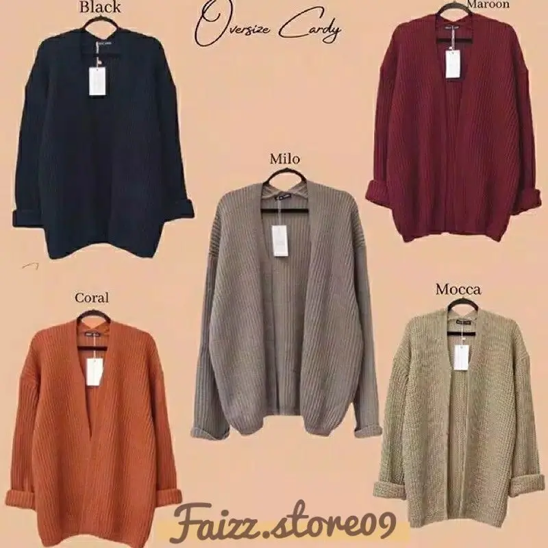 Cardigan Rajut OVERSIZE BRSK/Cardi Rajut Wanita 12 Gate lembut Store09 Murah Knitwear Panjang Outer Atasan Kardigan