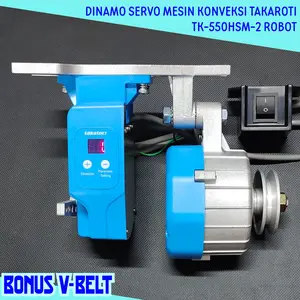 ( BONUS VANBELT ) Dinamo Servo Mesin Jahit Industri/ Dinamo motor Servo OBRAS,OVERDECK (TAKATORI)