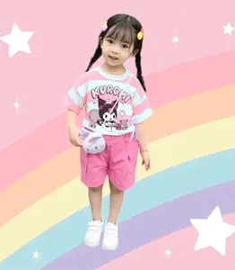 Setelan Baju Kuromi Anak Perempuan Terbaru Model Korean Style Ready 0-6 Tahun Bahan Adem & Nyaman