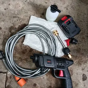 【COD,Stok Lokal】 Mesin Cuci Steam Motor Mobil Baterai 24HV Cordless Jet Cleaner High Quality Full Accessories