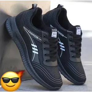 Sepatu Sekolah Anak Laki laki Hitam SD SMP SMA / Sepatu Sneakers Pria Casual Terbaru