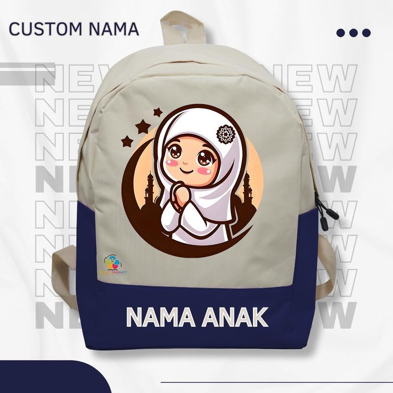 Product Introduction of Tas Ransel Backpack Anak karakter Islamiyah -anak Ngaji Sekolah TK SD Termurah (Free Nama) 47