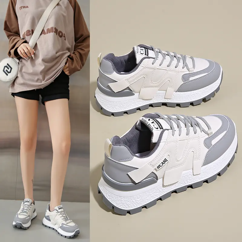 CANI Loise Sepatu Wanita Sneakers Sporty Casual Style Shoes Cream K9240 3