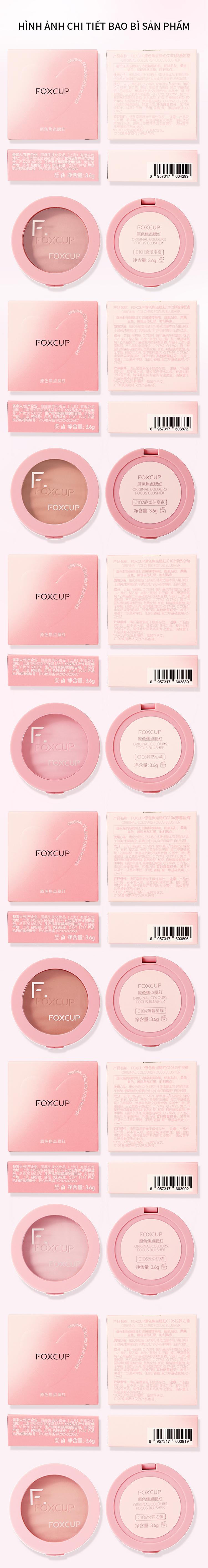 Product Introduction of 【F-Sale】FOXCUP Má Hồng Co Giãn Màu Sắc Tự Nhiên, Tạo Điểm Nhấn Sáng Bóng Và Tạo Khối - Hàng Chính Hãng【Giao hàng siêu tốc】 15