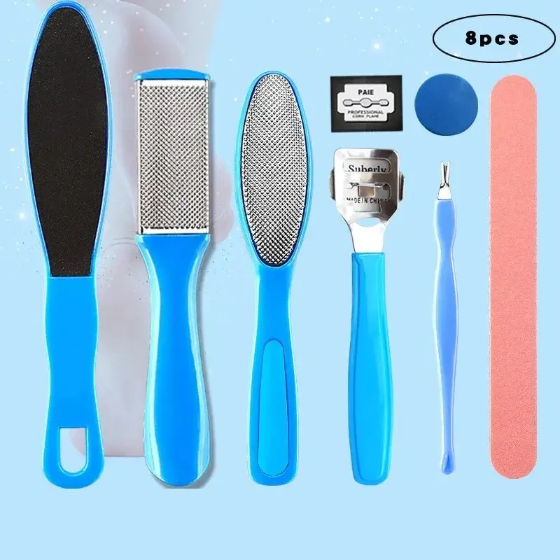 Bộ 8 Món Dụng Cụ Mài Gót Chân, Thiết Kế Hình Cá Bạch Tuộc Chân, Để Tẩy Tế Bào Chết, Giảm Vết Nứt Gót Chân, Loại Bỏ Gót Chân Nứt Nẻ, Dũa Loại Bỏ Vết Nứt Gót Chân, Cho Gót Chân Và Gót Chân 0
