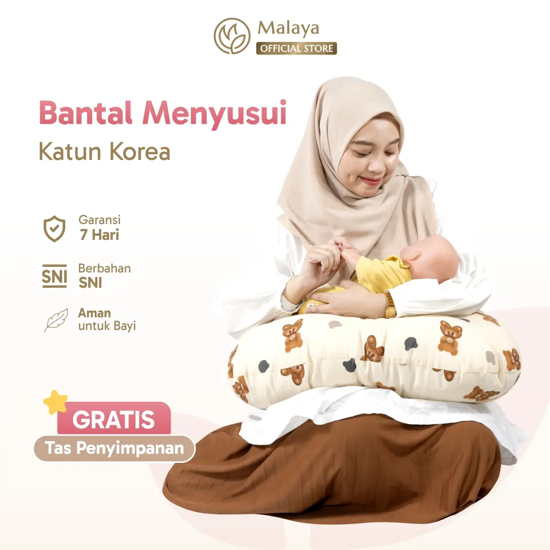 Malaya Baby | Bantal Menyusui Bayi | Bansui Baby |  Breastfeeding Pillow | Katun Korea