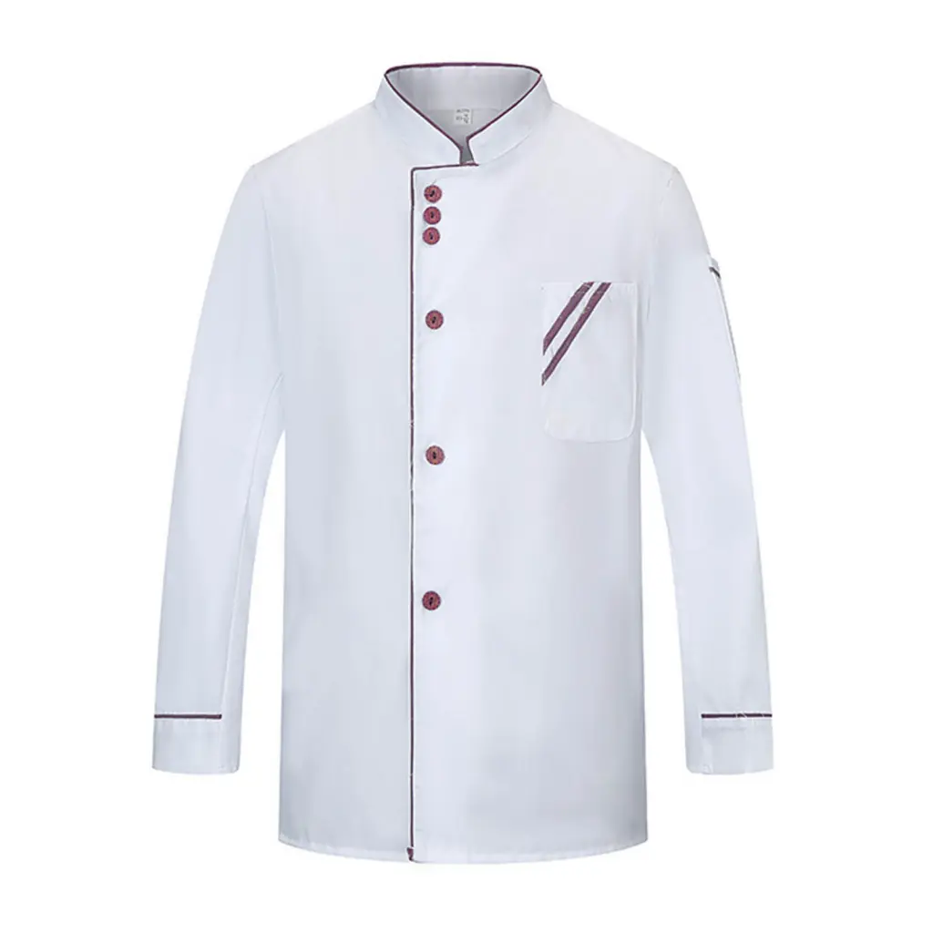 Áo Đầu Bếp, Bgaeun, Một Hàng Cúc, Nhẹ, Unisex, Áo Đầu Bếp Nhà Bếp, Đồng Phục, Cài Cửa, Quần Áo Làm Việc
