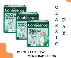 CONFIDENCE ADULT DIAPERSCLASSIC DAY/NIGHT M8 L7 XL6 Kering