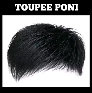Wig Pendek Pria Toupee Penutup Rambut Botak Pria