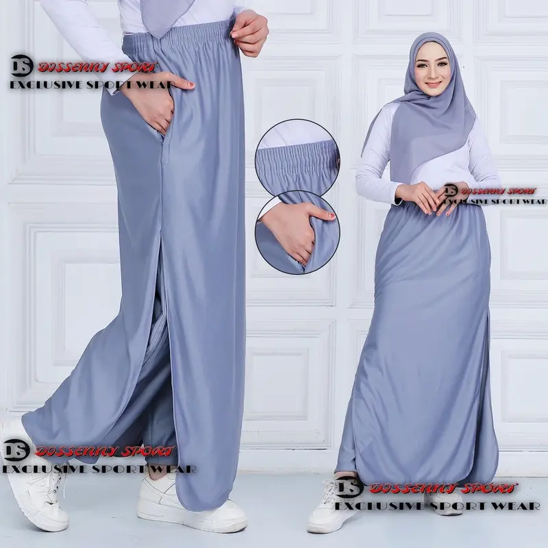 Rok Celana Olahraga Muslim Wanita syar'i/Treining Olahraga Rocela Hitam Dan Abu Polos Panjang Hoodie Panjang Hoodie Panjang Hoodie spandex katun umber yellow 2