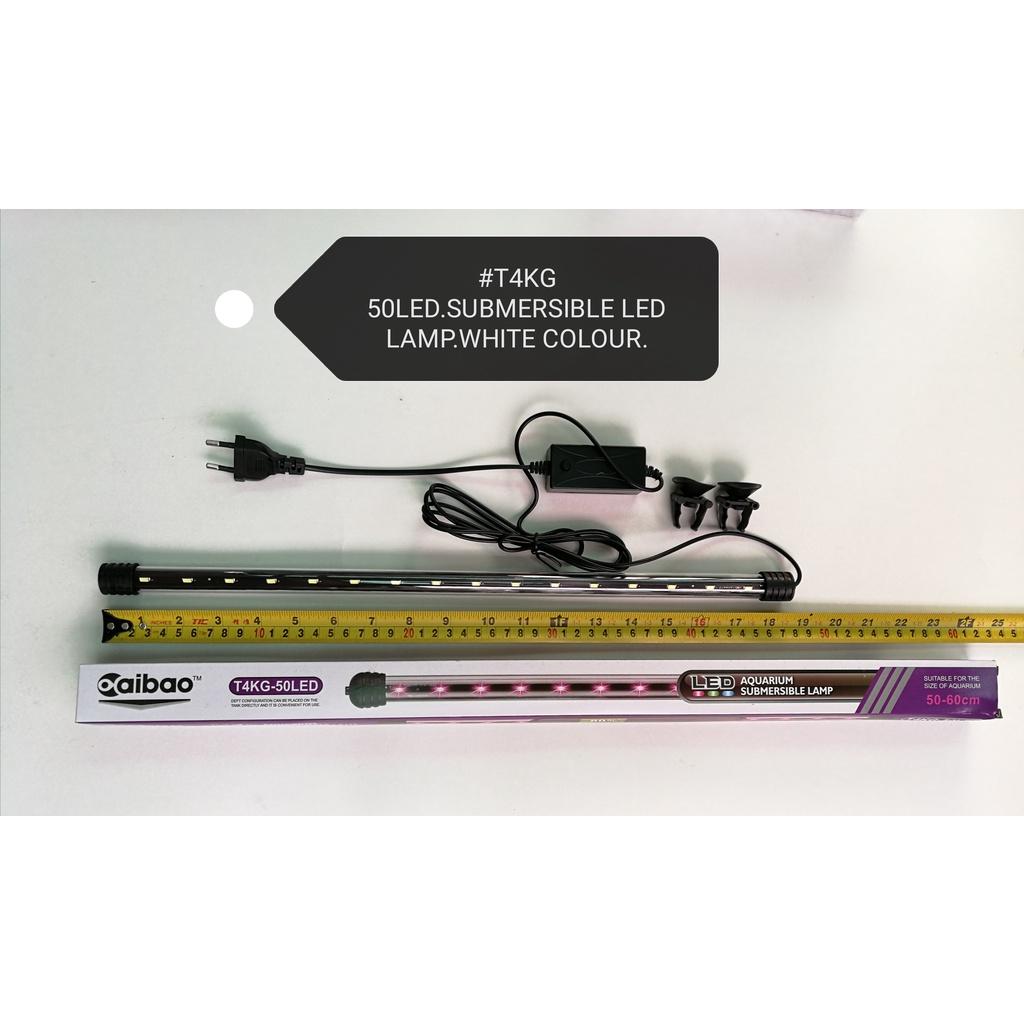 Aibao T4KG-50LED Submersible Lamp White Fish Aquarium