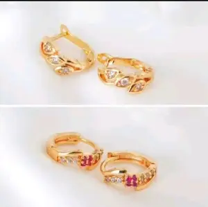 anting model mewah terbaru 24k anti luntur Titanium