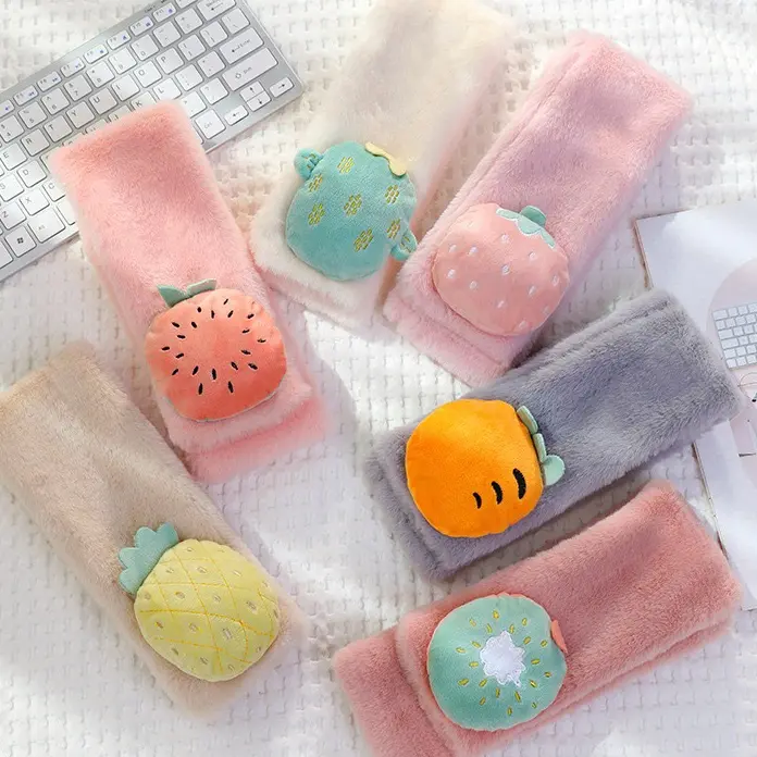 KI3 Scarf Leherl AnakAnakSyal Anak Korean Style Motif Fruit Rabbit Usia312thn 2