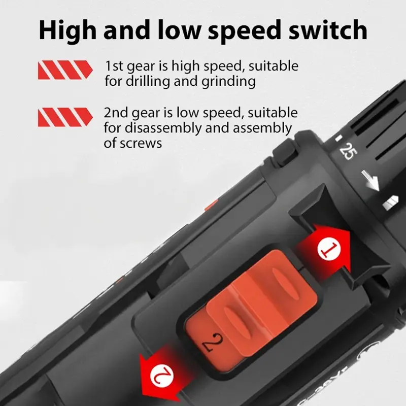 Mesin Bor Impact Drill 299V Baterai Tangan Cordless Drill Battery impact drill Cordless Electric Bor Tangan Listrik 6