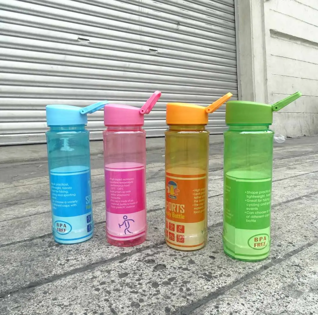 #758 PORTABLE PLASTIC BOTTLE WATER, for sports fitness Gym .Leak proof design and modern look with clear made from quality materials .