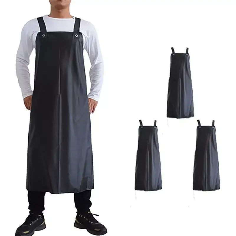 Celemek Panjang Masak Anti Air dan Minyak Apron PVC Waterproof ...