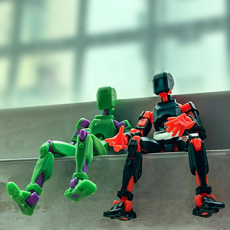 Product Introduction of DIY Multi-jointed Movable Action Figure Weapons DIY Assembly Robot Model Toys Decompression Artifact Souptoys Toys 5