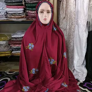 Mukena Rayon TWILL Bordir Bunga Cantik untuk Ibadah - Nyaman dan Adem - Muslim, Motif, Dewasa, Terusan, Renda, Katun, Mukenah